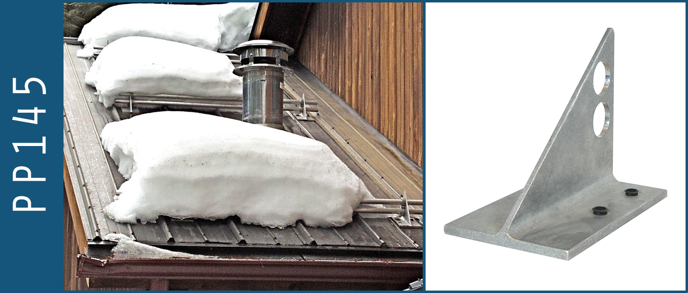 A rooftop snow management system properly holding back snow from avalanching off a roof