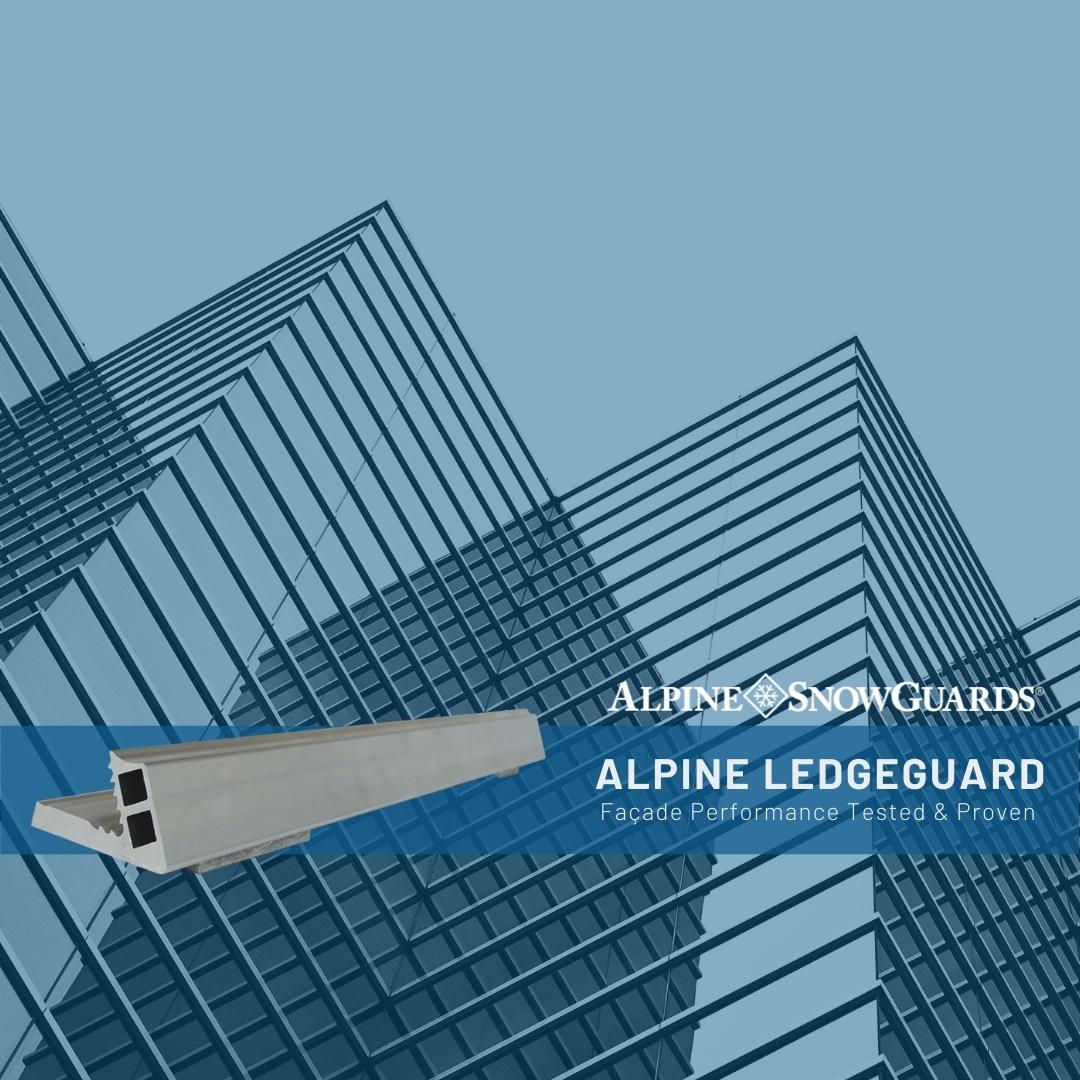 Alpine LedgeGuard is a system of snow guards for facades.